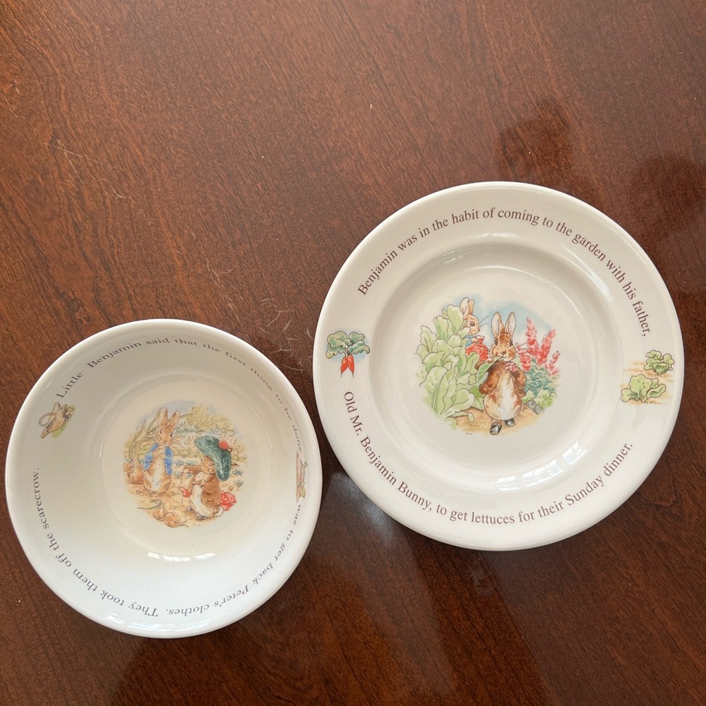 Benjamin Bunny Bowl Set - White